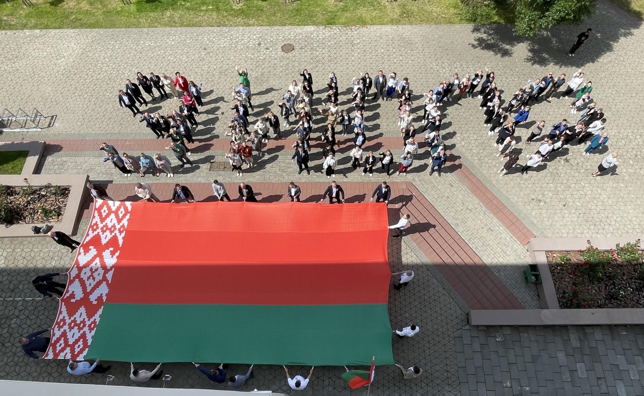 Флешмоб единства провели профсоюзы Беларуси